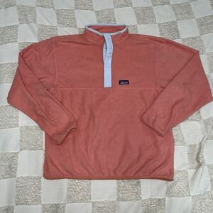 Patagonia Kid’s Micro D Snap-T Pullover in a coral XXL (16-18)